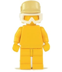 Figurka LEGO Helma rebelů béžová zepředu