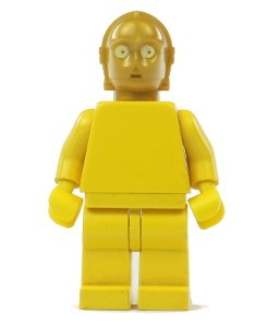Figurka LEGO Hlava C-3PO zepředu