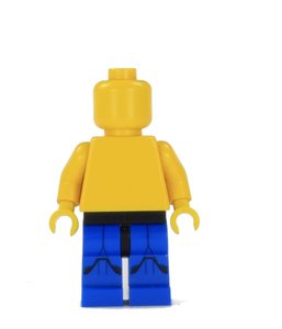 Figurka LEGO Modré nohy stráže senátu zepředu