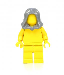 Figurka LEGO Šedá kápě zepředu
